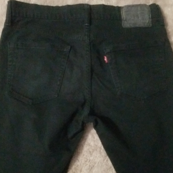 VNTG LEVI'S 510 BLACK SKINNY JEAN SZ31/32 RAW HEM - Picture 2 of 11